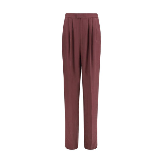 Purple Silk Dress Pants