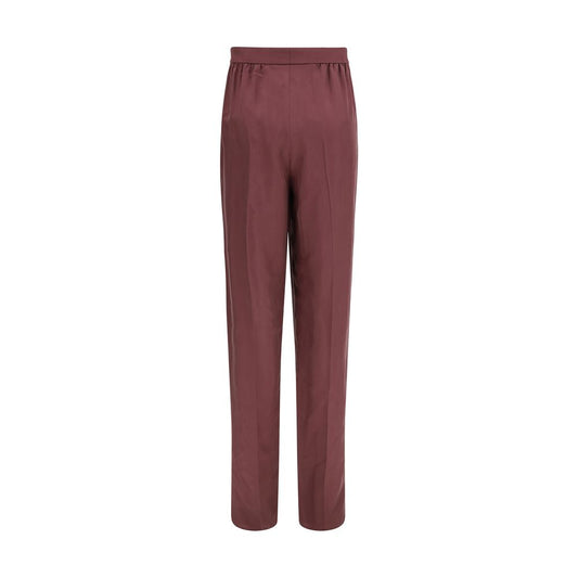 Purple Silk Dress Pants