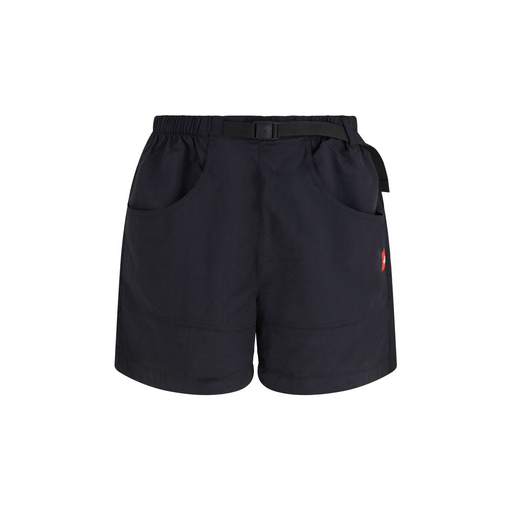 Black Nylon Bermuda Shorts