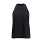 Black Cotton Sleeveles T-Shirt