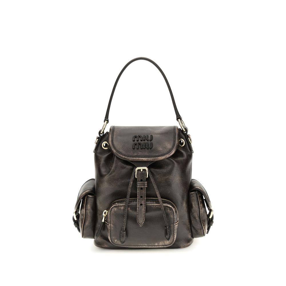 Brown Calf Leather Bos Taurus Backpack