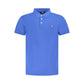 Blue Cotton Men's Polo