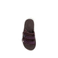 Purple Polyester Strap-On Sandals