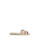 Multicolor Calf Leather Bos Taurus Flat Sandals