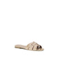 Multicolor Calf Leather Bos Taurus Flat Sandals