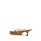 Brown Calf Leather Bos Taurus Stiletto Heel Sandals