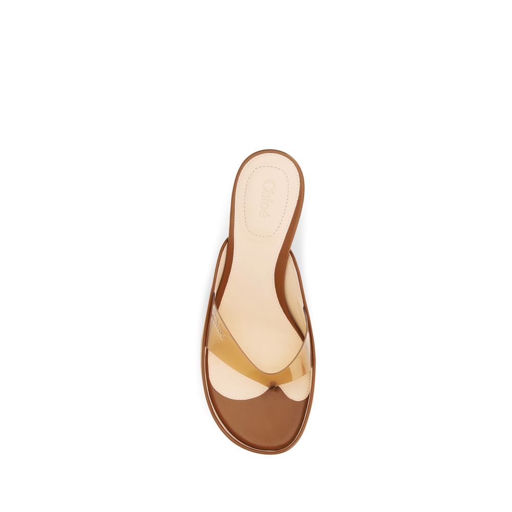 Brown Calf Leather Bos Taurus Stiletto Heel Sandals