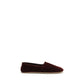 Bordeaux Cotton Slip-On Loafers