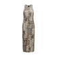 Beige Cotton Casual Dress