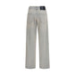 Blue Cotton Relaxed Fit Jeans
