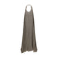 Gray Silk Casual Dress