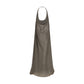 Gray Silk Casual Dress