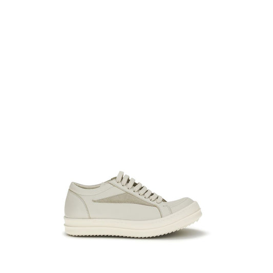 Beige Calf Leather Bos Taurus Low Top Sneakers