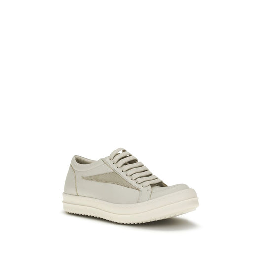 Beige Calf Leather Bos Taurus Low Top Sneakers