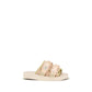 Multicolor Polyester Strap-On Sandals