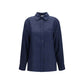 Blue Linen Dress Shirt