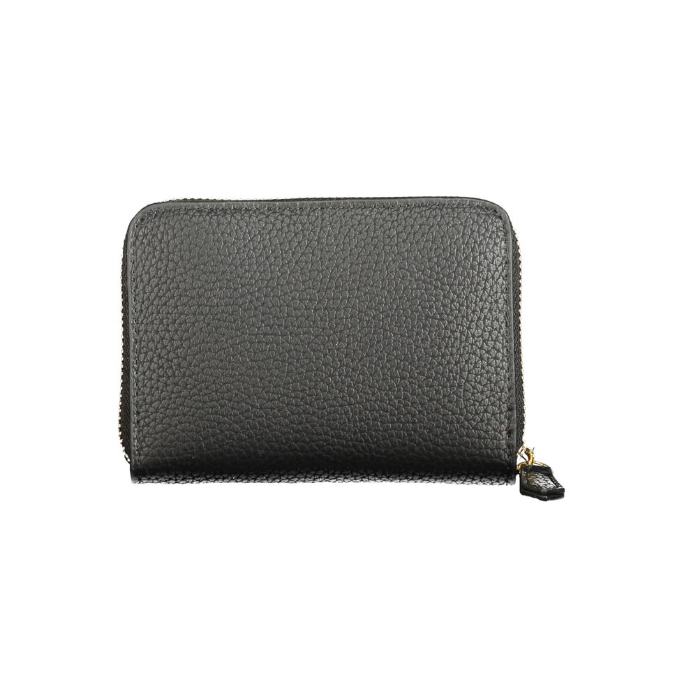 Black Polyurethane Women's Wallet