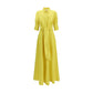 Bicolor Silk Casual Dress