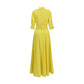 Bicolor Silk Casual Dress