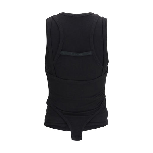 Black Lyocell Tank Tops