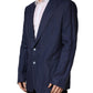 Blue Single Breasted 2 Button Suit Jacket