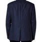 Blue Single Breasted 2 Button Suit Jacket