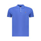 Blue Cotton Men's Polo Shirt