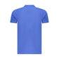 Blue Cotton Men's Polo Shirt
