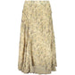 Beige Polyester Women's Skirt