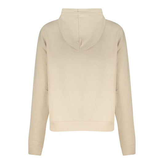 Beige Cotton Women's Hoodie