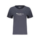 Blue Cotton Women's T-Shirt