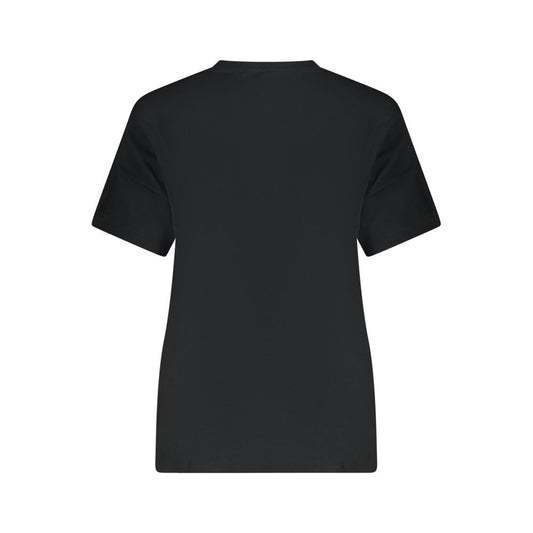 Black Cotton Women's T-Shirt
