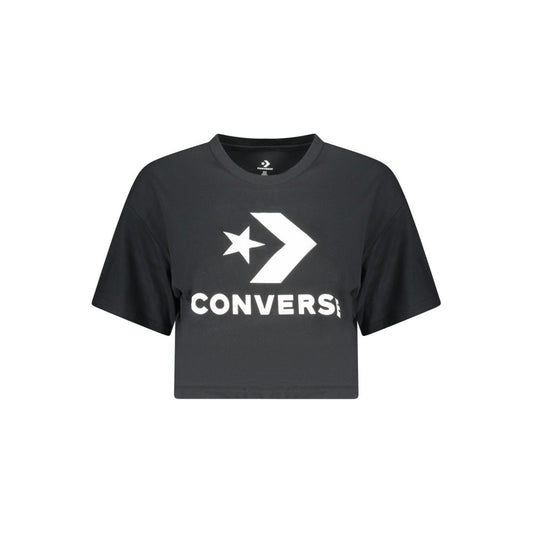Black Cotton Women's T-Shirt