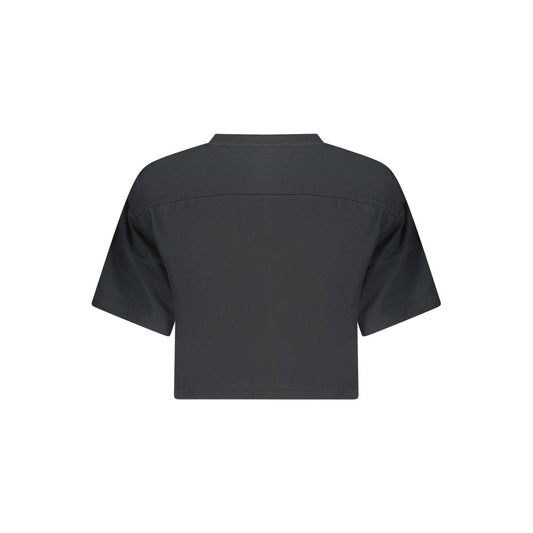 Black Cotton Women's T-Shirt