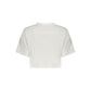 White Cotton Womens T-Shirt