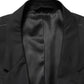 Black Single Breasted 2 Button Suit Jacket