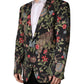 Multicolor Floral Leopard 1 Button Men Suit Jacket