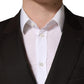 Dark Violet Wool Double Breasted Suit Jacket