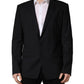Blue Single Breasted 2 Button Suit Jacket