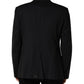 Blue Single Breasted 2 Button Suit Jacket