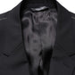 Blue Single Breasted 2 Button Suit Jacket