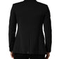 Black Polyester 2 Buttons Men Suit Jacket