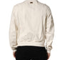 Off White Cotton FullZip Denim Blouson Jacket