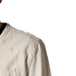 Off White Cotton FullZip Denim Blouson Jacket