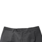 Dark Gray Wool Cropped Chino Trouser Pants