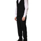 Black Wool Silk Saxophone Slim Fit 3Pc Suit