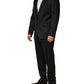 Black Wool 2 Buttons Formal 2 Piece Suit