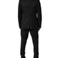 Black Wool 2 Buttons Formal 2 Piece Suit