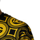 Yellow Black Logo Geometric Pattern T-shirt