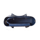 Blue Leather Tote Bag
